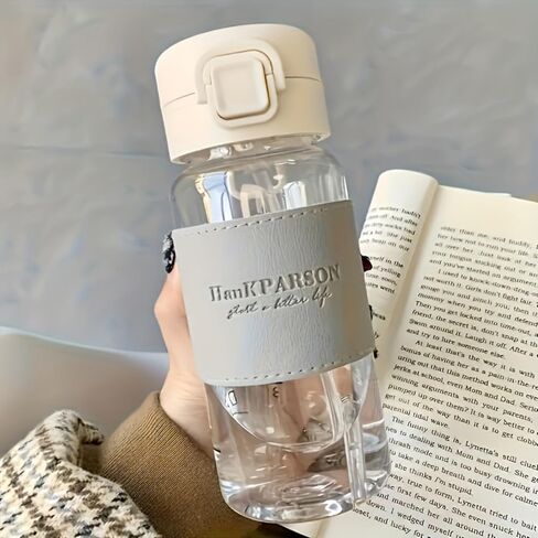 Small Water Bottle 500ml Leak Proof, Easy to Open, Secure Lock, Dishwasher Safe, BPA Free, Carry Handle, Hygienic Flip Cover, Easy Clean, Odor Free-Peach Pink in Saudi Arabia