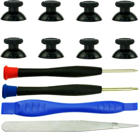 8PCS Replacement Thumbstick for Xbox one S/X/Elite Controller, Joysticks Repair Kit for Xbox Series X & S Controller, Custom Analog Thumb Sticks Parts for Xbox Core Controller (Black) in Saudi Arabia