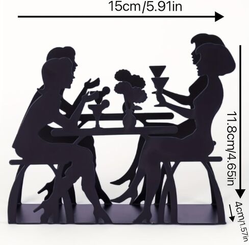 Creativity Women’s Iron Napkin Holder - Unique Table Decor for Restaurants, Coffee Shops, Hotels, Home, Offices, Parties & Weddings in Saudi Arabia