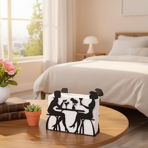 Creativity Women’s Iron Napkin Holder - Unique Table Decor for Restaurants, Coffee Shops, Hotels, Home, Offices, Parties & Weddings in Saudi Arabia