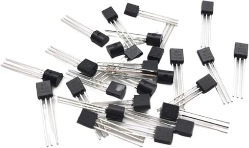 مجموعة الترانزستورات BC337 BC327 2N2222 2N2907 2N3904 2N3906 S8050 S8550 A1015 C1815 TO-92 100 قطعة (مجموعة 100 قطعة-10 قيم) in Kuwait