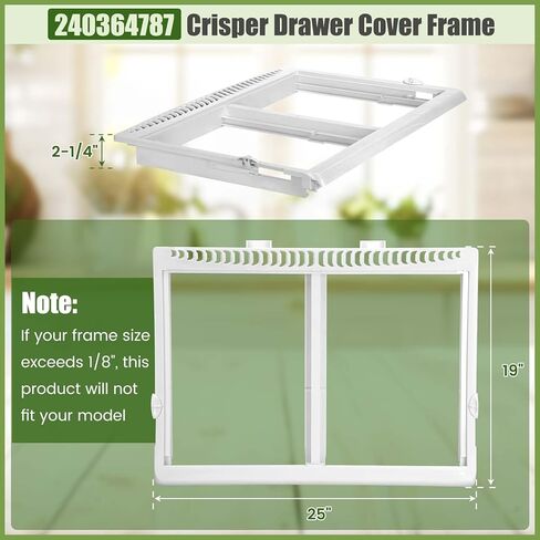 240364787 Drawer Cover Unit for Frigidaire Refrigerator Crisper Drawer Cover Frame, Refrigerator Replacement Parts in Saudi Arabia