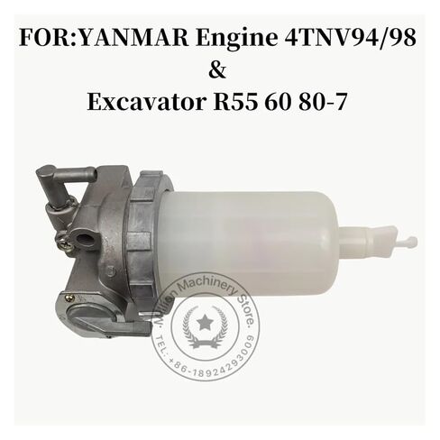 Oil-Water Filter 4TNV94/98 DH60-7 DH80-7 Excavator Engine Oil-Water Separator Assembly(Curved Joint) in Saudi Arabia
