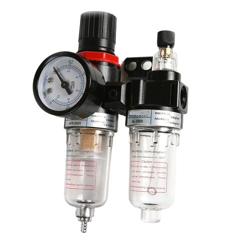 AFC2000 Air Compressor Treatment Unit Oil/Water Separator Regulator FRL Combo Fitting Filter Spray Gun Lubricator G1/4" Port in Saudi Arabia