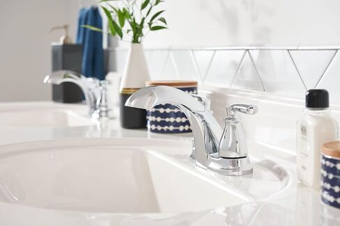 Moen Hilliard 2 Handle Centerset Lavatory Faucet - with Low Arc Spout, Mediterranean Bronze in Saudi Arabia