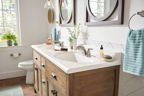 Moen Hilliard 2 Handle Centerset Lavatory Faucet - with Low Arc Spout, Mediterranean Bronze in Saudi Arabia