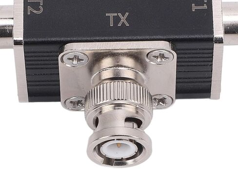 Manual Antenna Switch with BNC Interface 1 Input 2 Output 2 Way 100W RF Switch for Signal Transfer - Durable Manual Antenna Transfer Switch for HDTV Amplifiers and Satellite Systems in Saudi Arabia