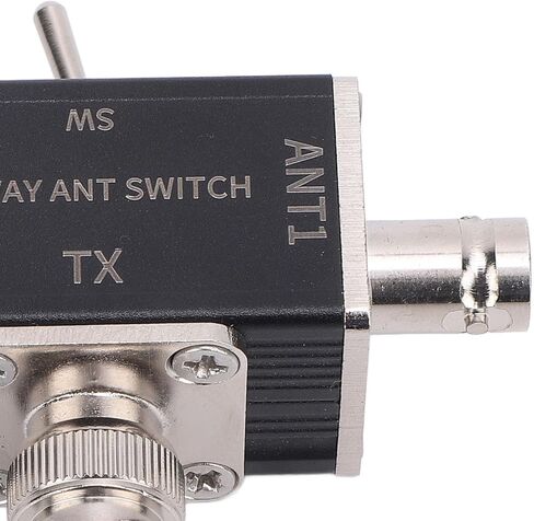Manual Antenna Switch with BNC Interface 1 Input 2 Output 2 Way 100W RF Switch for Signal Transfer - Durable Manual Antenna Transfer Switch for HDTV Amplifiers and Satellite Systems in Saudi Arabia