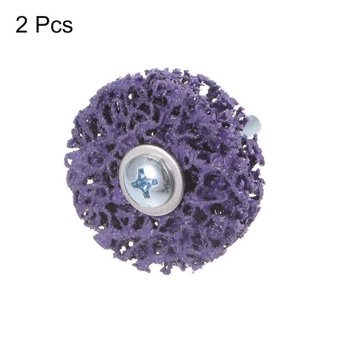 Generic 2pcs Paint Stripping Disc Drill Attachment 2" x 1/2" with 1/4" Shaft Strip Clean Discs for Angle Grinder Clean and Remove Paint Coating Rust, Purple in Saudi Arabia