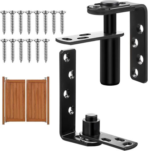 Saloon Door Hinges, Heavy Duty 304 Stainless Steel Double Swing Action Hinge Self Closing, Fit for Bar, Cafe, Patio Doors (Black) in Saudi Arabia