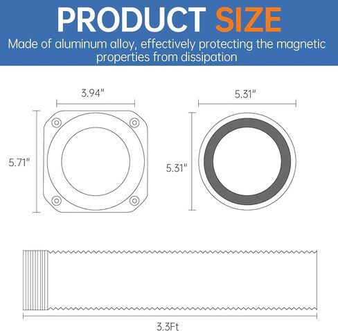 Magnetic Dryer Vent Coupling Connector Kit - DV180 Airtight Seal, Quick Connect, Includes 4"x3.3ft Duct & 2 Clamps in Saudi Arabia