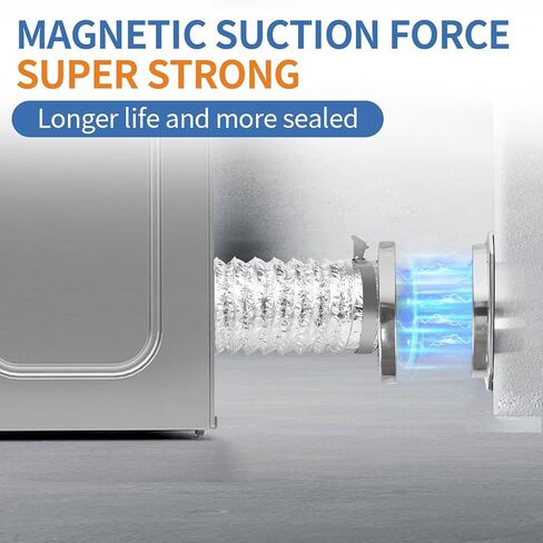 Magnetic Dryer Vent Coupling Connector Kit - DV180 Airtight Seal, Quick Connect, Includes 4"x3.3ft Duct & 2 Clamps in Saudi Arabia