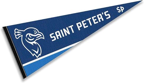 College Flags & Banners Co. Saint Peters Peacocks Wordmark Pennant Flag in Saudi Arabia
