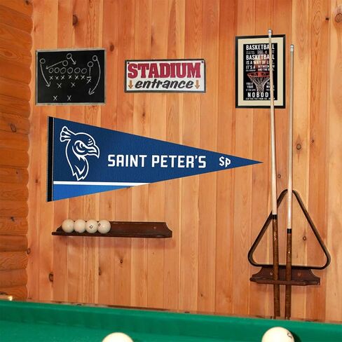 College Flags & Banners Co. Saint Peters Peacocks Wordmark Pennant Flag in Saudi Arabia