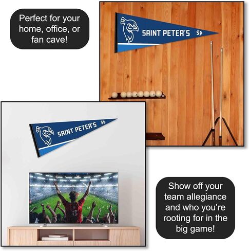 College Flags & Banners Co. Saint Peters Peacocks Wordmark Pennant Flag in Saudi Arabia