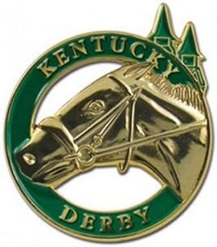 Indiana Metal Craft Kentucky Derby Horse Head and Spires Lapel Pin in Saudi Arabia