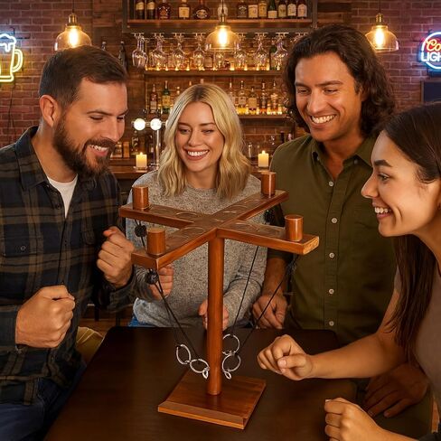 Hook and Ring Game Large Ring Toss Game for Graduation Party Adults Family Bar Indoor Outdoor Homes Yard Multiplayer Play Patio Decor in Saudi Arabia