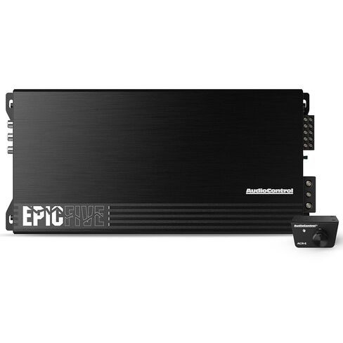 Audiocontrol Epicfive Epic Series 1100 واط RMS 5 قنوات مضخم صوت ، فئة D ، دفعة ملحمية ، مرشح دون الصوت ، مرشحات عالية التمرير/تمرير منخفض ، مقبض باس ACR-E عن بعد ، رابط Epicenter in Saudi Arabia