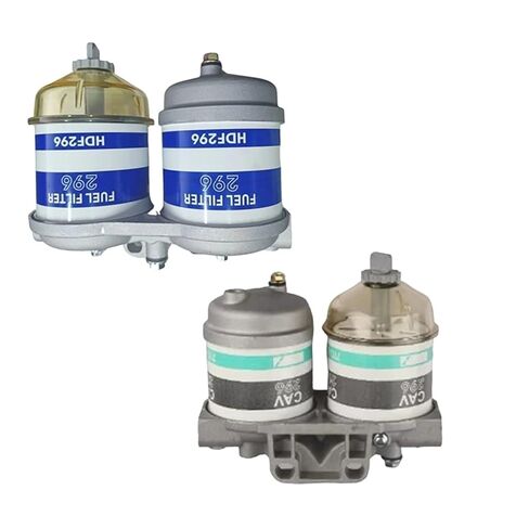 1 Piece Dual Addition Dual Fuel Filter 296 Element 7111-296 Filter Oil Water Separator Double Cup Assembly HDF296 in Saudi Arabia