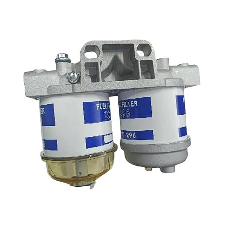 1 Piece Dual Addition Dual Fuel Filter 296 Element 7111-296 Filter Oil Water Separator Double Cup Assembly HDF296 in Saudi Arabia