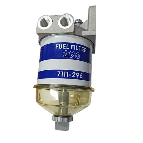 1 Piece Dual Addition Dual Fuel Filter 296 Element 7111-296 Filter Oil Water Separator Double Cup Assembly HDF296 in Saudi Arabia