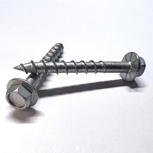 براغي الموصل #9 × 1-1/2"-2PK براغي شماعات الرافعة شديدة التحمل، رأس سداسي 1/4" وقطر 0.37 بوصة، مجلفنة بريم، تقاوم التآكل ومقاومة للتآكل، استبدل 9112R500 10D NAI، مجموعتان من 100 حزمة in Saudi Arabia