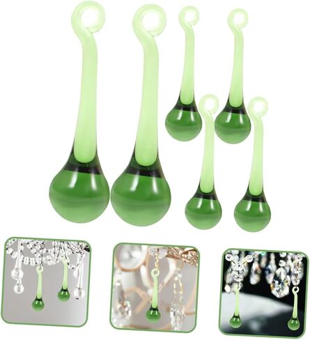 POPETPOP 6pcs Hanging Crystal Pendants for Chandelier Chandelier Crystal Prisms Light Pendant Decor Wedding Ornament in Saudi Arabia