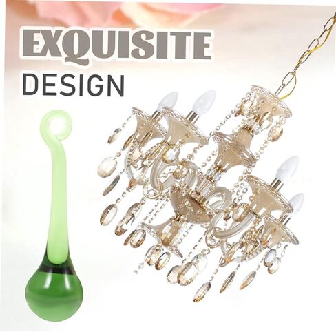 Toddmomy 6pcs Crystal Chandelier Pendants Chandelier Crystal Prisms Light Hanging Decoration Wedding Pendant Decor in Saudi Arabia