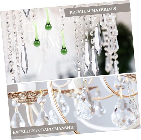 Toddmomy 6pcs Crystal Chandelier Pendants Chandelier Crystal Prisms Light Hanging Decoration Wedding Pendant Decor in Saudi Arabia