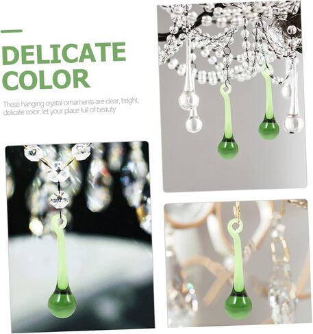 Toddmomy 6pcs Crystal Chandelier Pendants Chandelier Crystal Prisms Light Hanging Decoration Wedding Pendant Decor in Saudi Arabia