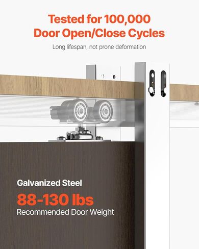 VEVOR Pocket Door Frame Kit, for 24-36 in Wide 80 in High Door, Pocket Door Kit with Two-Way Soft Close Mechanism, Slide Smoothly Quietly, Easy to Install, Premium Galvanized Steel, for Living Room in Saudi Arabia