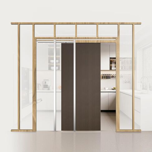 VEVOR Pocket Door Frame Kit, for 24-36 in Wide 80 in High Door, Pocket Door Kit with Two-Way Soft Close Mechanism, Slide Smoothly Quietly, Easy to Install, Premium Galvanized Steel, for Living Room in Saudi Arabia