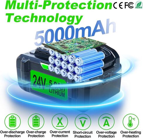 DTK Replacement Battery Compatible with Ecovacs Deebot N79S, 500, N79, DN622 and Eufy RoboVac 11S, 30, 30C Robot Vacuum Cleaners, 3000mAh, 14.4v in Kuwait