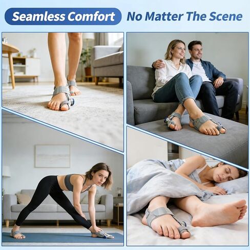 Bunion Corrector for Women & Men, Orthopedic Hallux Valgus Corrector with Adjustable Knob & Silicone Pad, Bunion Pain Relief, Fits Both Left & Right Feet, One Size Fits Most (1PACK) in Saudi Arabia