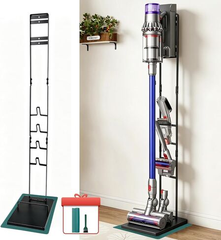 EZ SPARES Vacuum Stand for Dyson,Handheld V6 V7 V8 V10 DC30 DC31 DC34 DC35 DC58 DC59 DC62 Cordless Vacuum Cleaners,Stable Metal Storage Bracket Holder(Black) in Saudi Arabia
