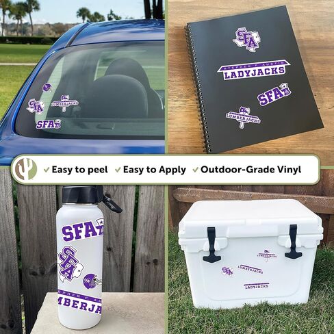 Desert Cactus Stephen F. Austin State University Sticker Lumberjacks SFA Vinyl Decals Laptop Water Bottle Car Scrapbook T2 (Type 2) in Saudi Arabia