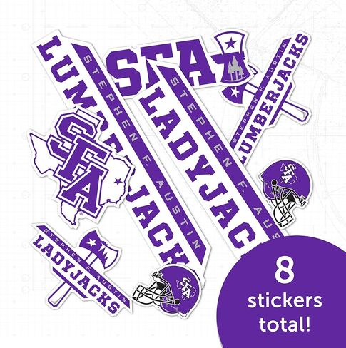 Desert Cactus Stephen F. Austin State University Sticker Lumberjacks SFA Vinyl Decals Laptop Water Bottle Car Scrapbook T2 (Type 2) in Saudi Arabia