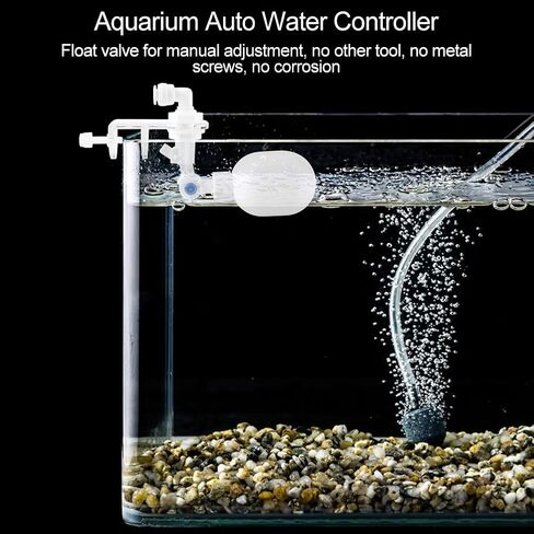 Water Fountain Auto Fill System, Water Leveler Float Kit, Auto Pool Filler Pond Float Valve with Manual Adjustment for Outdoor Fountains, Gardens, Ponds, Tank Aquarium, Acrylic and Plastic Material in Saudi Arabia