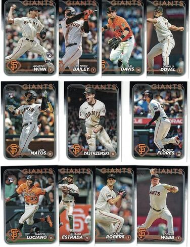 San Francisco Giants Topps Team Sets (2025-2022) *Plus* (5) Bonus Buster Posey Cards! / Each of these (4) Topps Giants Team Sets include cards from both Series 1 and 2 Topps. Loaded with Star players and Rookie Cards. *Store Special!* in Saudi Arabia