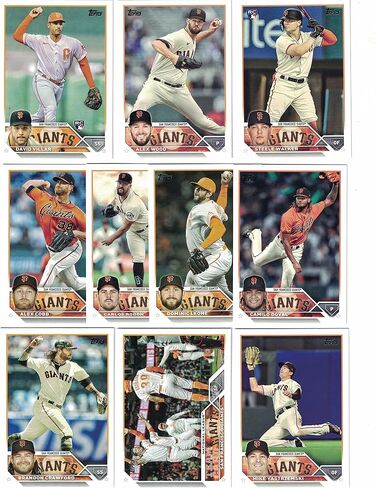 San Francisco Giants Topps Team Sets (2025-2022) *Plus* (5) Bonus Buster Posey Cards! / Each of these (4) Topps Giants Team Sets include cards from both Series 1 and 2 Topps. Loaded with Star players and Rookie Cards. *Store Special!* in Saudi Arabia