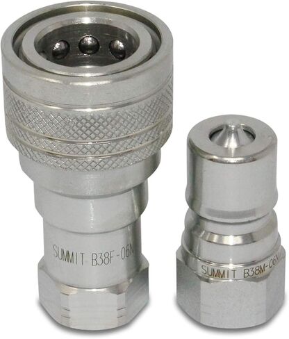 3/8″ ISO 7241-B Quick Disconnect Hydraulic Coupler Set, 1/2″ SAE Thread in Saudi Arabia