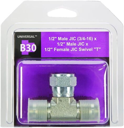 Apache Steel T-Hydraulic Adapter 1/2 in. Dia. x 1/2 in. Dia. 1 pk in Saudi Arabia
