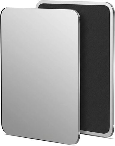 Magnetic Locker Mirror | 7x9in Acrylic - Unbreakable | Sleek Frameless | Glassless Safety Kids Mirror with Rounded Corners | Strong Back Magnet for School Lockers, Refrigerators, Offices & Toolboxes. in Saudi Arabia