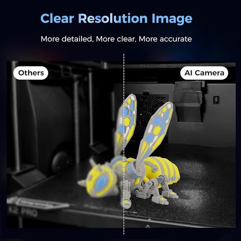 Creality Official K2 Pro/ K2 Chamber AI Camera Ultra HD Camera, Real-time Monitoring on Your Phone and Enhanced Efficiency, Compatible with Creality K2/ K2 Pro 3D Printers (Not Compatible with K2 SE) in Saudi Arabia
