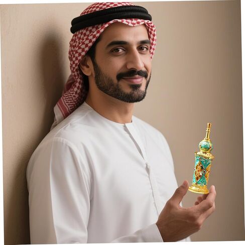 زيت عطر عربي 15 مل عطر دبي طويل الأمد مع زجاجة فاخرة لهدايا الرجال وديكورات عيد الميلاد in Kuwait