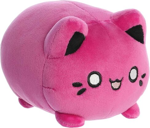 حيوان محشو من Aurora® Enchanting Tasty Peach® Cosmic Purple Meowchi - تصميم مشرق وملون لديكور الغرفة - مثالي للبالغين والأطفال وأعياد الميلاد - 7 بوصات in Saudi Arabia