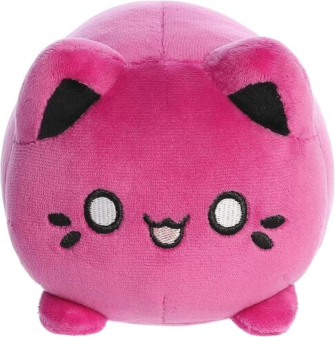 حيوان محشو من Aurora® Enchanting Tasty Peach® Cosmic Purple Meowchi - تصميم مشرق وملون لديكور الغرفة - مثالي للبالغين والأطفال وأعياد الميلاد - 7 بوصات in Saudi Arabia
