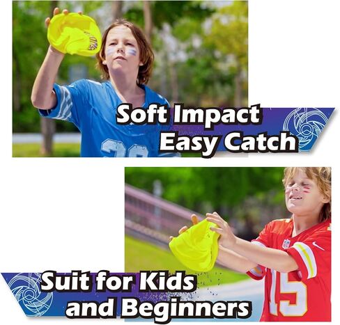 AMAZING TOYZ Tirodisc Foldable Frisbee for Kids & Adults, 20cm Soft Silicone Flying Disc - Portable Pocket-Sized Outdoor Waterproof Toy for Beach, Park, Pool Games | Easy Clean & Safe Catch in Saudi Arabia