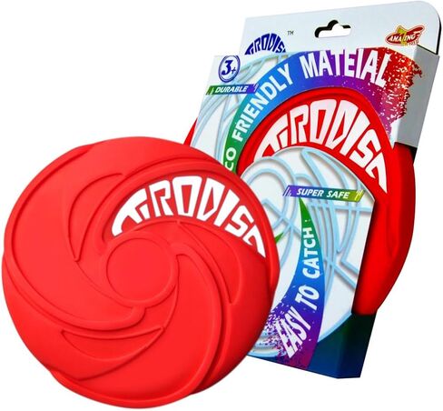AMAZING TOYZ Tirodisc Foldable Frisbee for Kids & Adults, 20cm Soft Silicone Flying Disc - Portable Pocket-Sized Outdoor Waterproof Toy for Beach, Park, Pool Games | Easy Clean & Safe Catch in Saudi Arabia