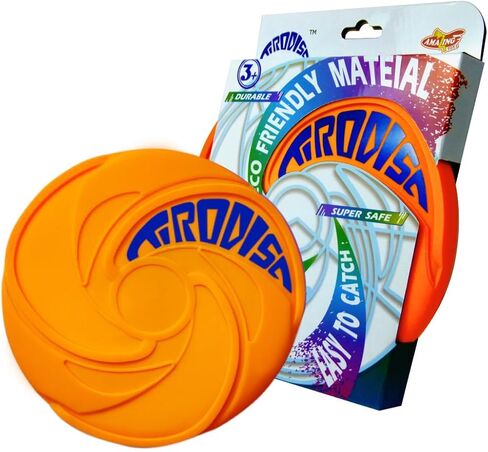 AMAZING TOYZ Tirodisc Foldable Frisbee for Kids & Adults, 20cm Soft Silicone Flying Disc - Portable Pocket-Sized Outdoor Waterproof Toy for Beach, Park, Pool Games | Easy Clean & Safe Catch in Saudi Arabia
